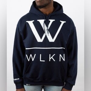 Navy blue WLKN hoodie, small